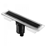 Душевой лоток Berges C1 Norma 500 вертикальный выпуск черный матовый Душевой лоток Berges C1 Norma 500 вертикальный выпуск черный матовый
