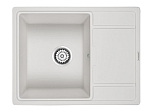 Кухонная мойка Paulmark Flugen PM216550-WH 65*50 с крылом белая Кухонная мойка Paulmark Flugen PM216550-WH 65*50 с крылом белая