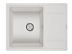 Кухонная мойка Paulmark Flugen PM216550-WH 65*50 с крылом белая
