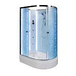 Душевая кабина Deto EM2712 120х80х210 L с контурной подсветкой и гидромассажем без крыши