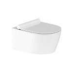 Подвесной унитаз Damixa Jupiter 34,5*50 безободковый с крышкой-сиденьем микролифт Slim Подвесной унитаз Damixa Jupiter 34,5*50 безободковый с крышкой-сиденьем микролифт Slim