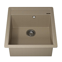 Кухонная мойка Uperwood Quartz UPD-07 46х51 бежевая матовая Кухонная мойка Uperwood Quartz UPD-07 46х51 бежевая матовая