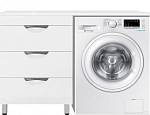 Тумба с раковиной Style Line Жасмин 120 L 3 ящика под стиральную машину Тумба с раковиной Style Line Жасмин 120 L 3 ящика под стиральную машину
