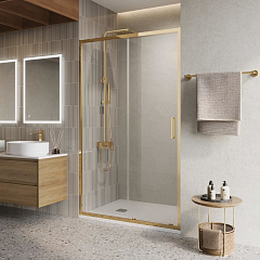 Душевая дверь в нишу BelBagno Luce LUCE-BF-1-120-C-ORO 120*195 без поддона