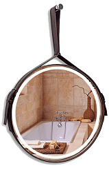 Зеркало Silver Mirrors Капитан 61 с Led-подсветкой, инфракрасный выключатель, ремень коричневая кожа Зеркало Silver Mirrors Капитан 61 с Led-подсветкой, инфракрасный выключатель, ремень коричневая кожа