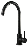 Смеситель для кухни Esko K45 Black, R-излив, гранит матовый черный Смеситель для кухни Esko K45 Black, R-излив, гранит матовый черный