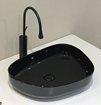 Накладная раковина BelBagno BB1435-NERO 55*40 черная Накладная раковина BelBagno BB1435-NERO 55*40 черная